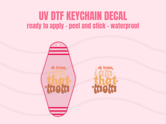 UV DTF Keychain Decal