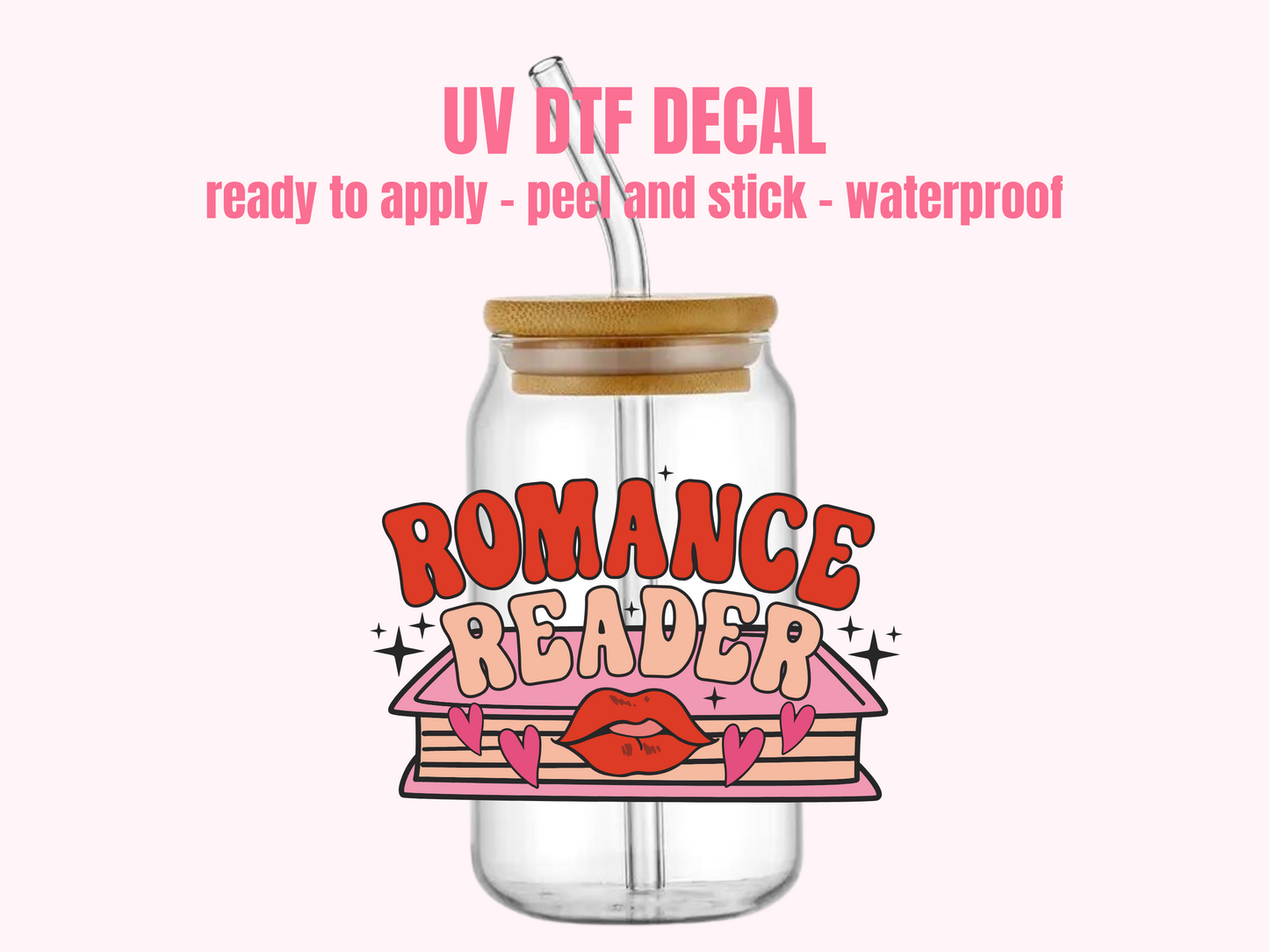 UV DTF DECAL Romance Reader #144
