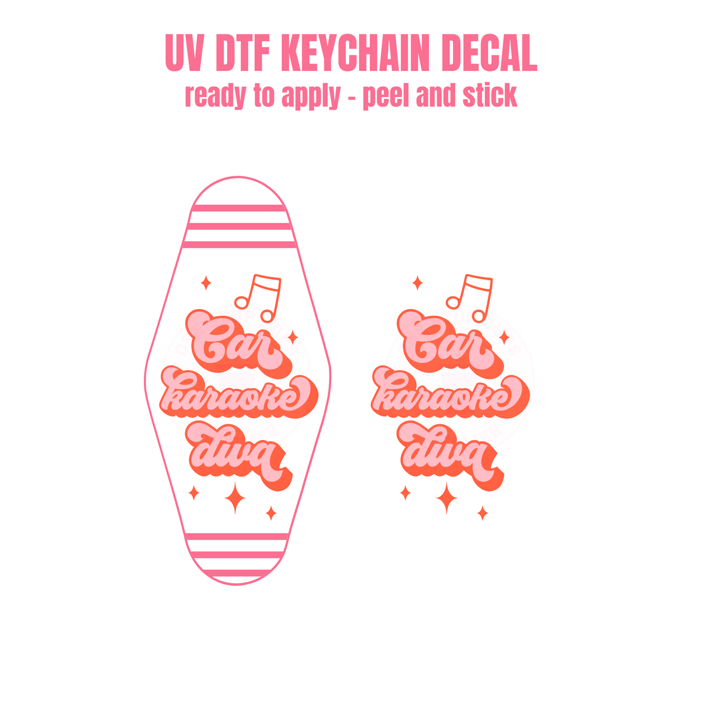 UV DTF Keychain Decal #26