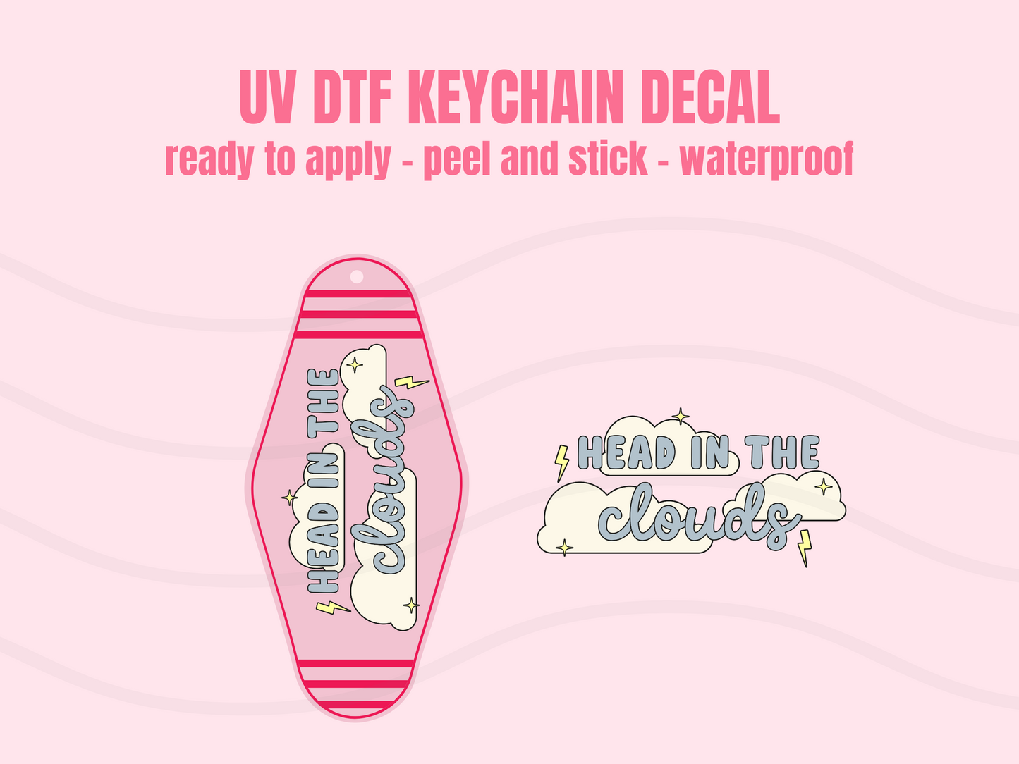 UV DTF Keychain Decal