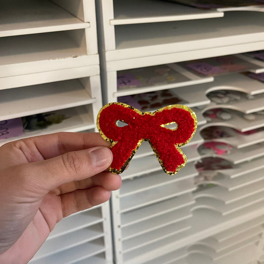 Little Bow Chenille Patch