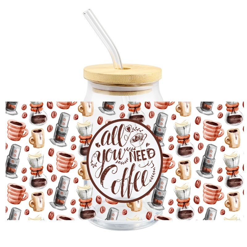 UVDTF CUP WRAP - Coffee & Tea  #004