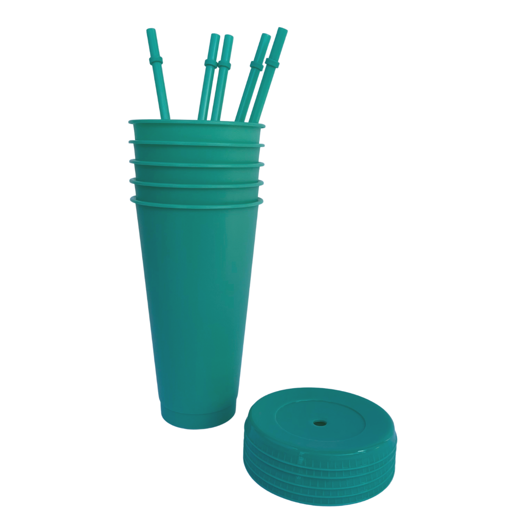 24oz Teal Cold Cups