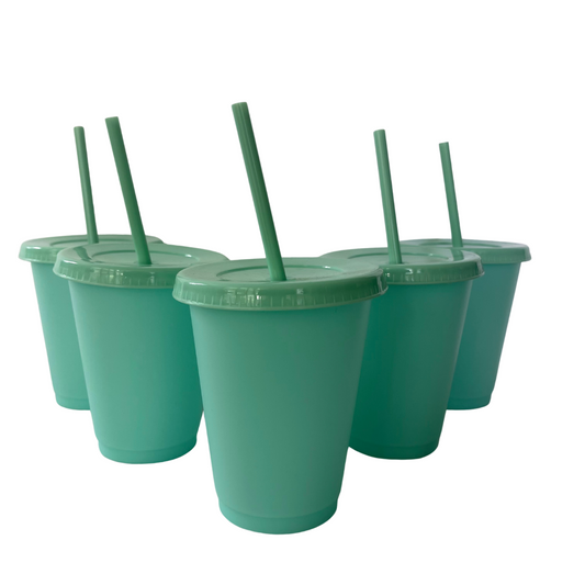 16oz Green Color Changing Cold Cups