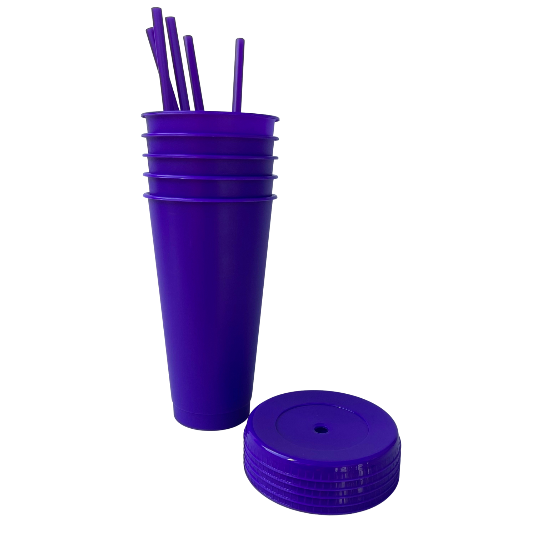 24oz Dark Purple Cold Cups