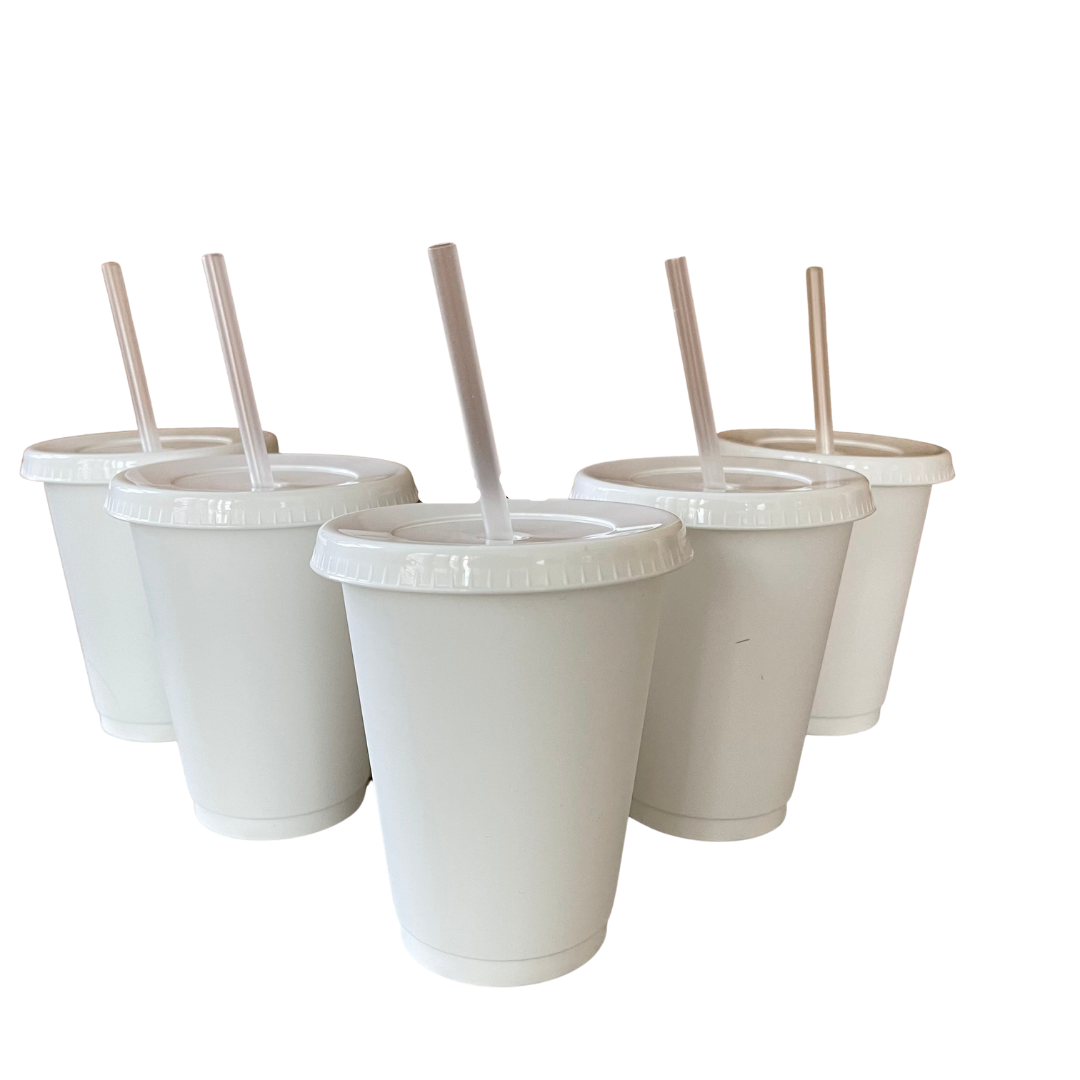 16oz White Cold Cups