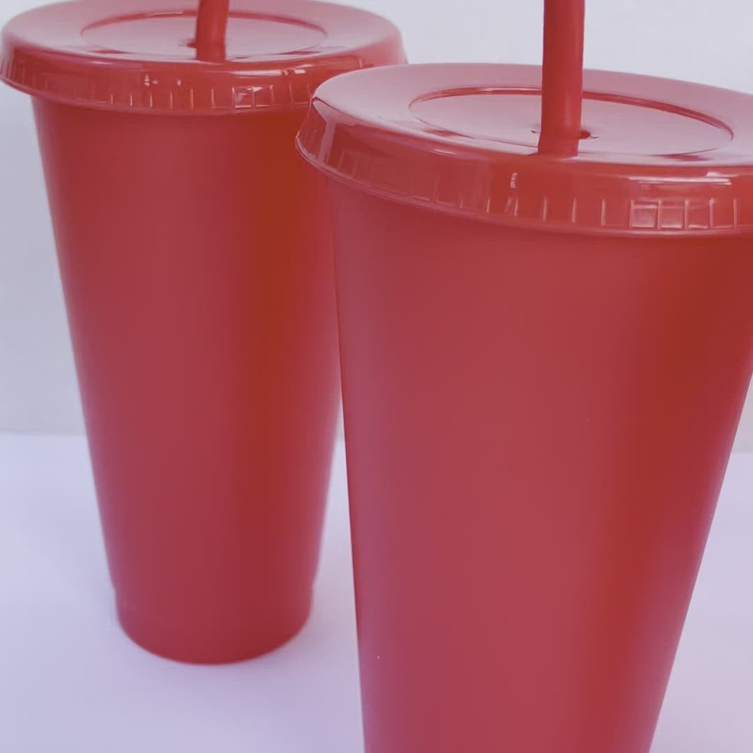 Order Plastic Cups with Mesh Lids