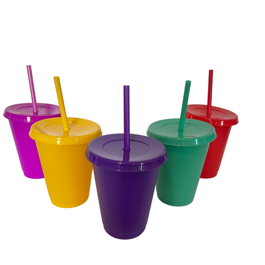 16oz Solid Color Cold Cups