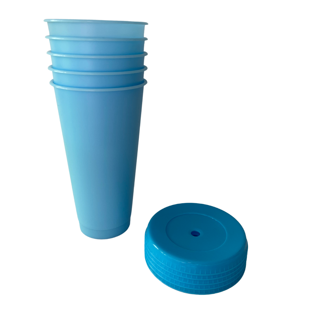 24oz Blue Color Changing Cold Cups