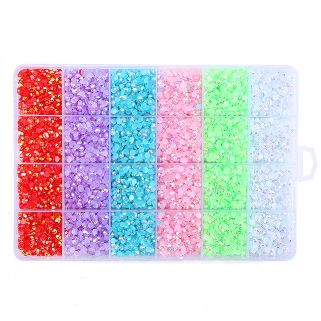 6 Colors Candy Jelly Rhinestone Kit