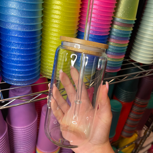 16oz Glass Sublimation Can
