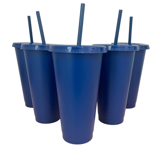24oz Navy Blue Cold Cups