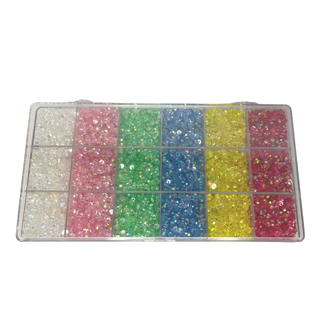 Transparent 6 Colors Rhinestone Kit