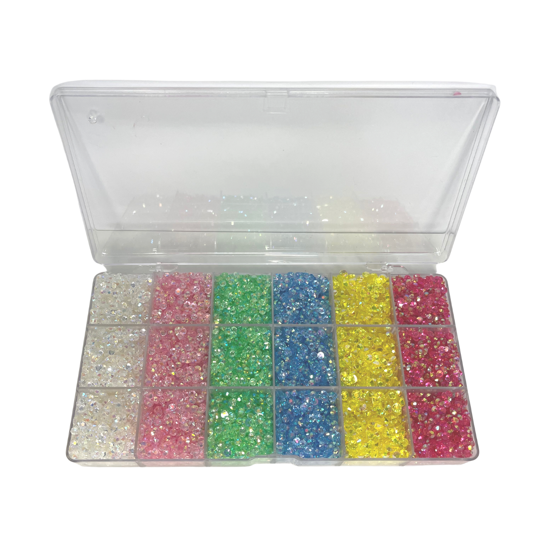 Transparent 6 Colors Rhinestone Kit