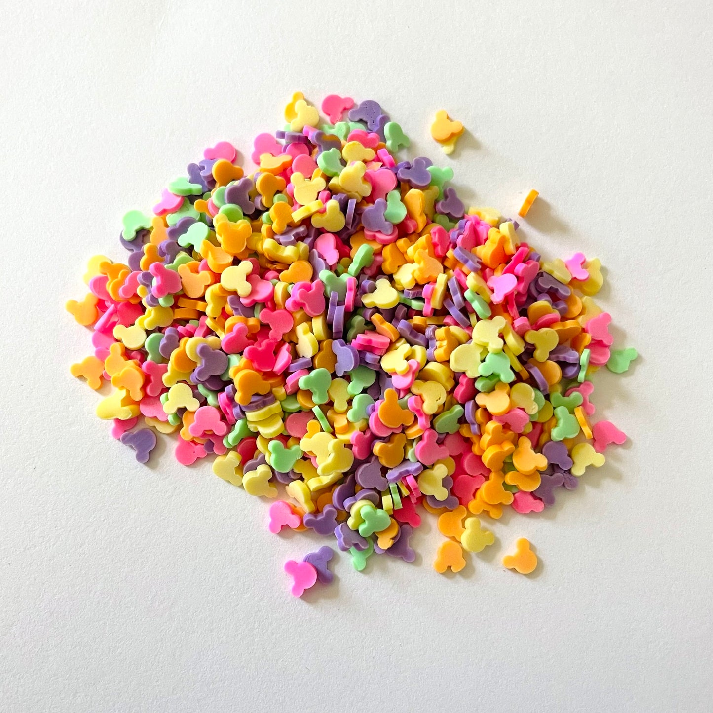 Rainbow Mickey Polymer Clay Glitter