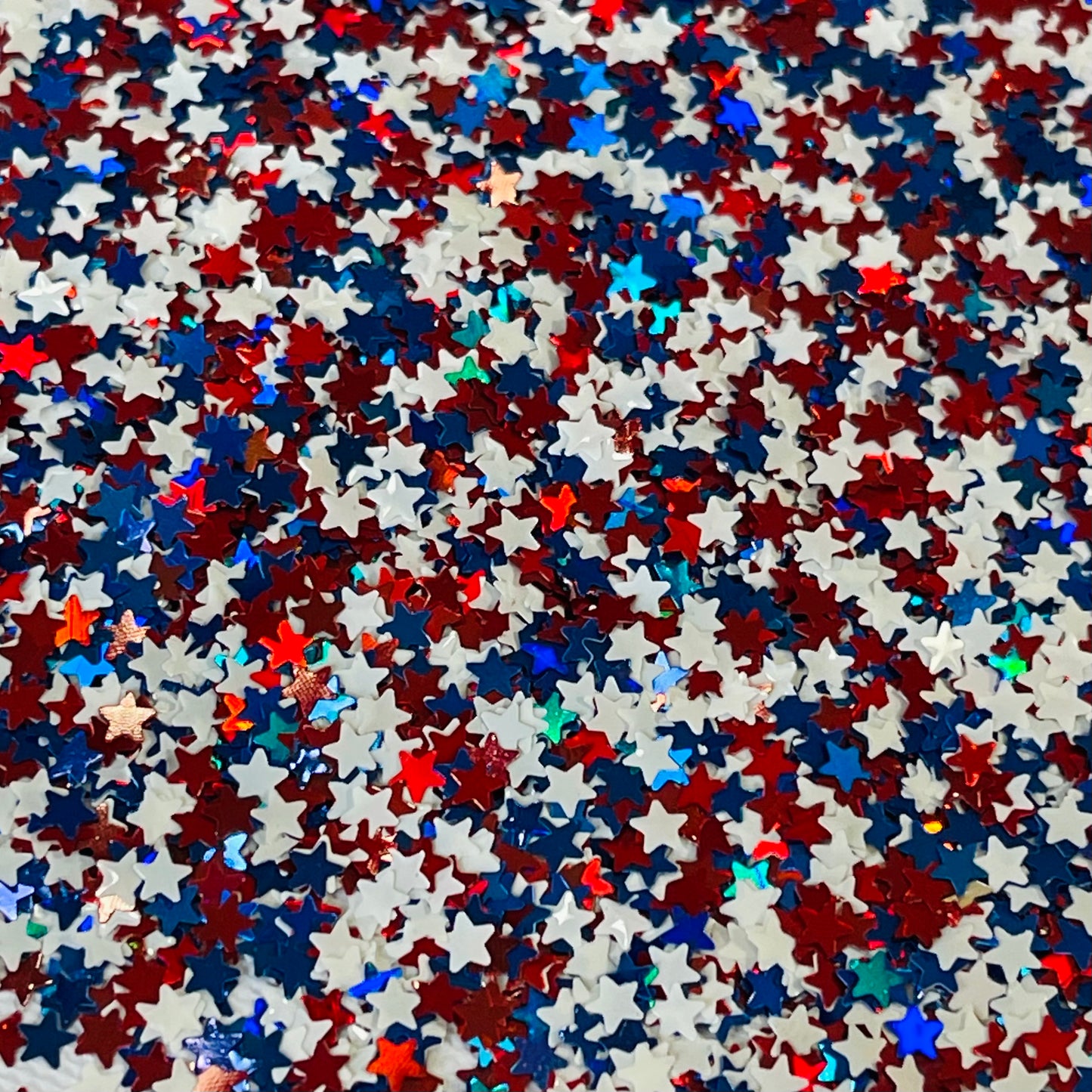 America Star Shaped Glitter