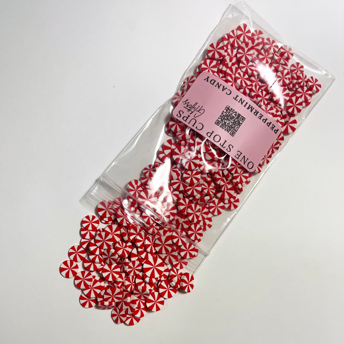 Peppermint Candy Polymer Clay Glitter