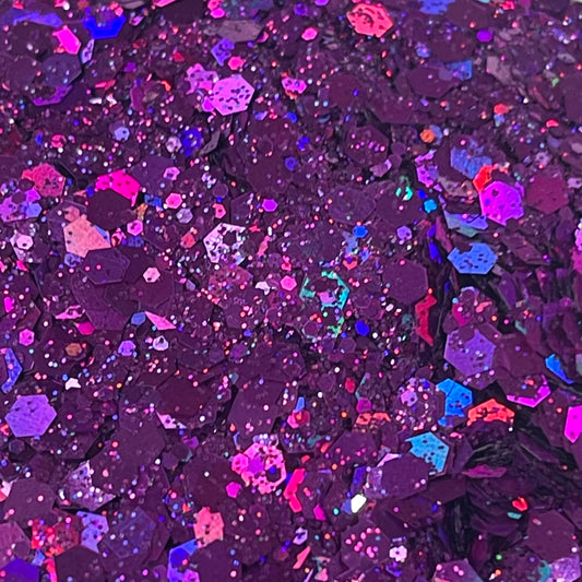 Violet Chunky Glitter Mix