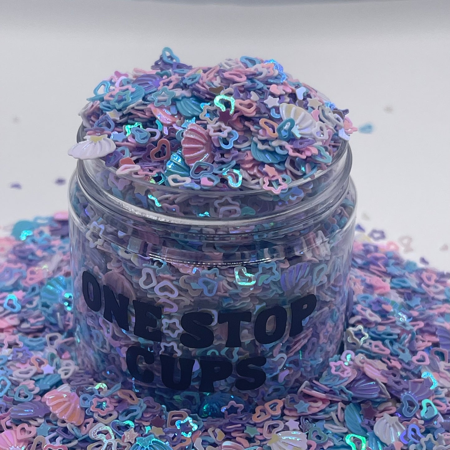 Purple Mermaid Shaped Glitter
